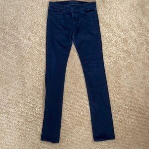 J Brand dark indigo skinny jeans